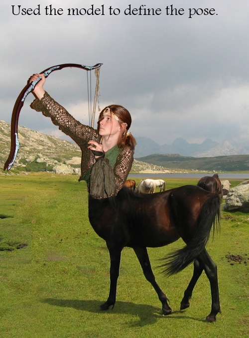 Creation of The archer: Step 1